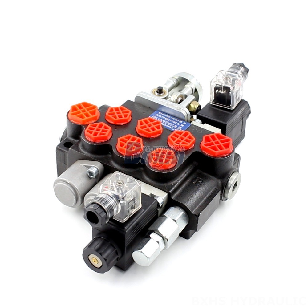P40 Solenoid and Joystick 3 Spool Monoblock Directional Valve - Manufacturer and Global Supplier main image